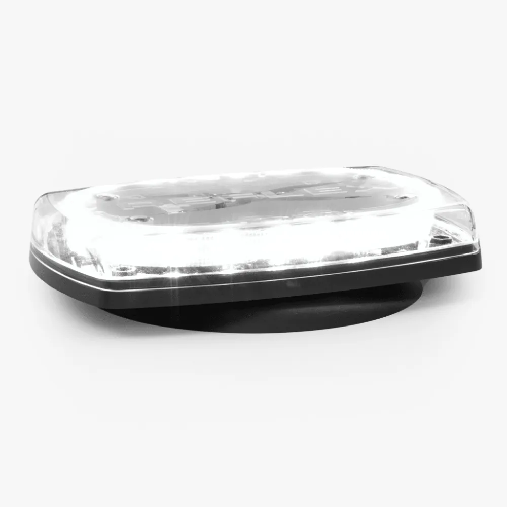 Mini torreta de 48 LED 10 Pulgadas, Ambar/Claro, Lente Transparente, Montaje Con Iman Y Conexion Para Encendedor De Vehiculo – vista 3