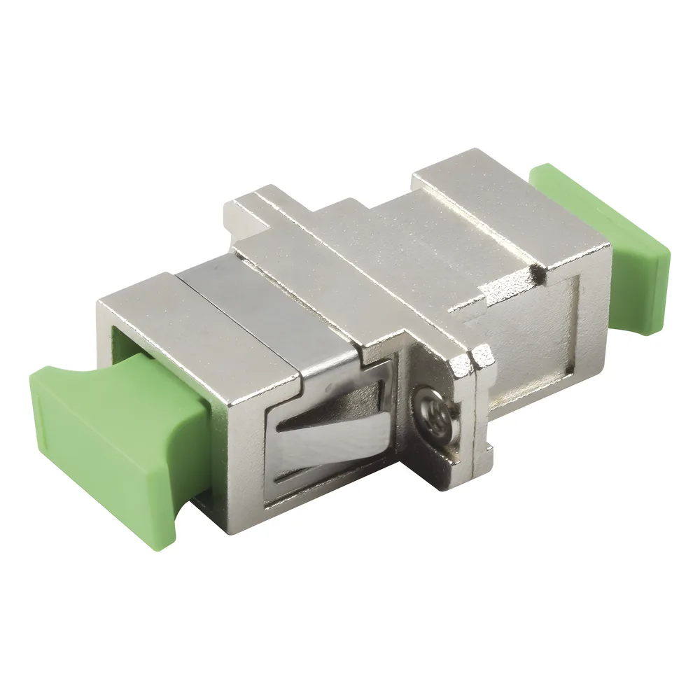 Módulo Acoplador de Fibra Óptica Simplex SC/APC a SC/APC Compatible con Fibra Monomodo