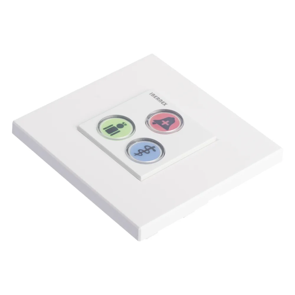 Modulo de 3 Botones iluminados con Lector RFID 125 KHz / Alarma / Cancelar y Código Azul / BUS RS485 / Compatible con NX0019/B, NX1021 y NX0015 – vista 3