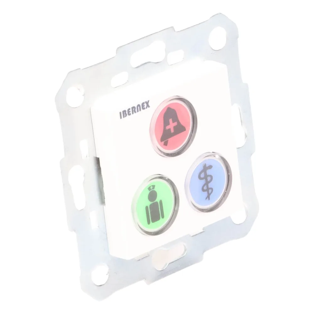 Modulo de 3 Botones iluminados con Lector RFID 125 KHz / Alarma / Cancelar y Código Azul / BUS RS485 / Compatible con NX0019/B, NX1021 y NX0015 – vista 7