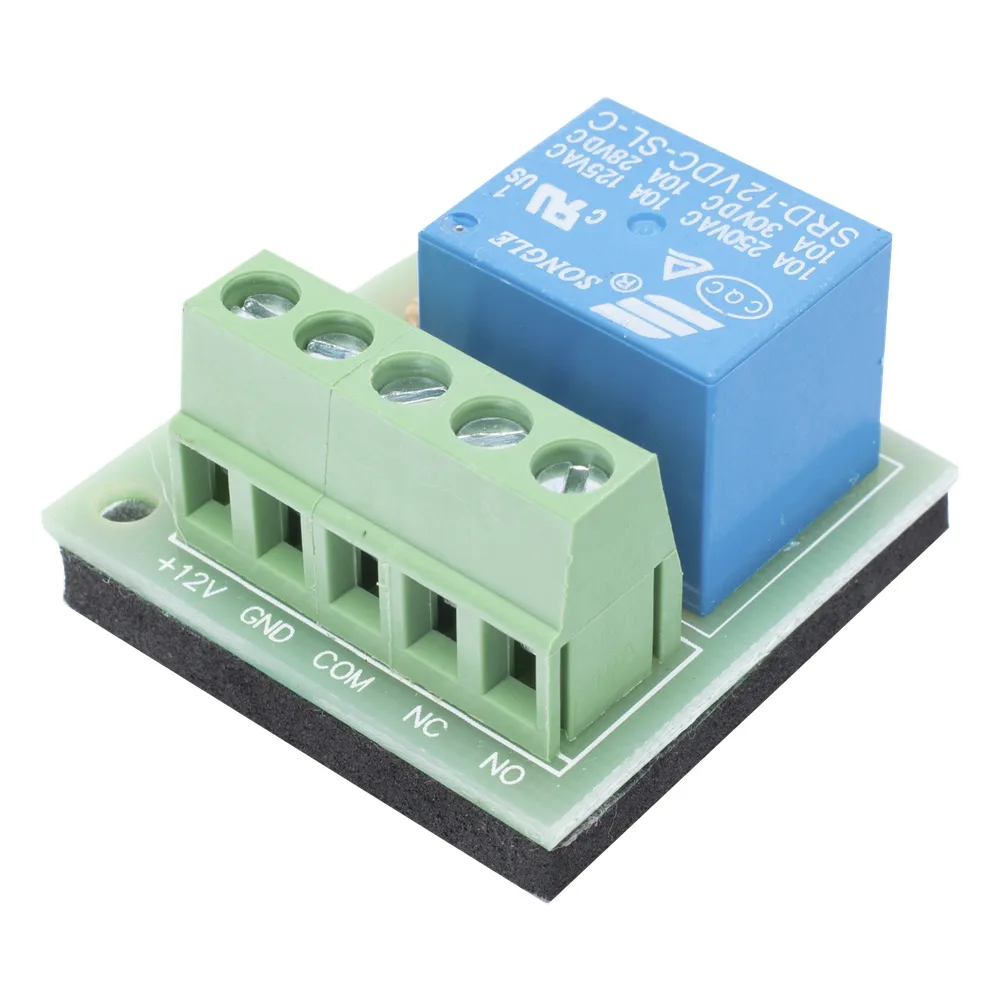 Módulo de relevador 12 VCC con salida NO/NC/COM 3A / ideal para interbloqueo de puertas en control de acceso