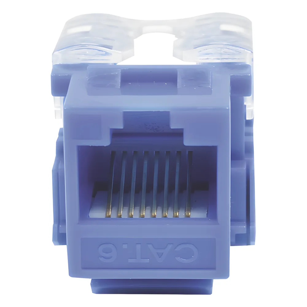 Módulo Jack 110 Cat6, Keystone para Faceplate - Color Azul – vista 2