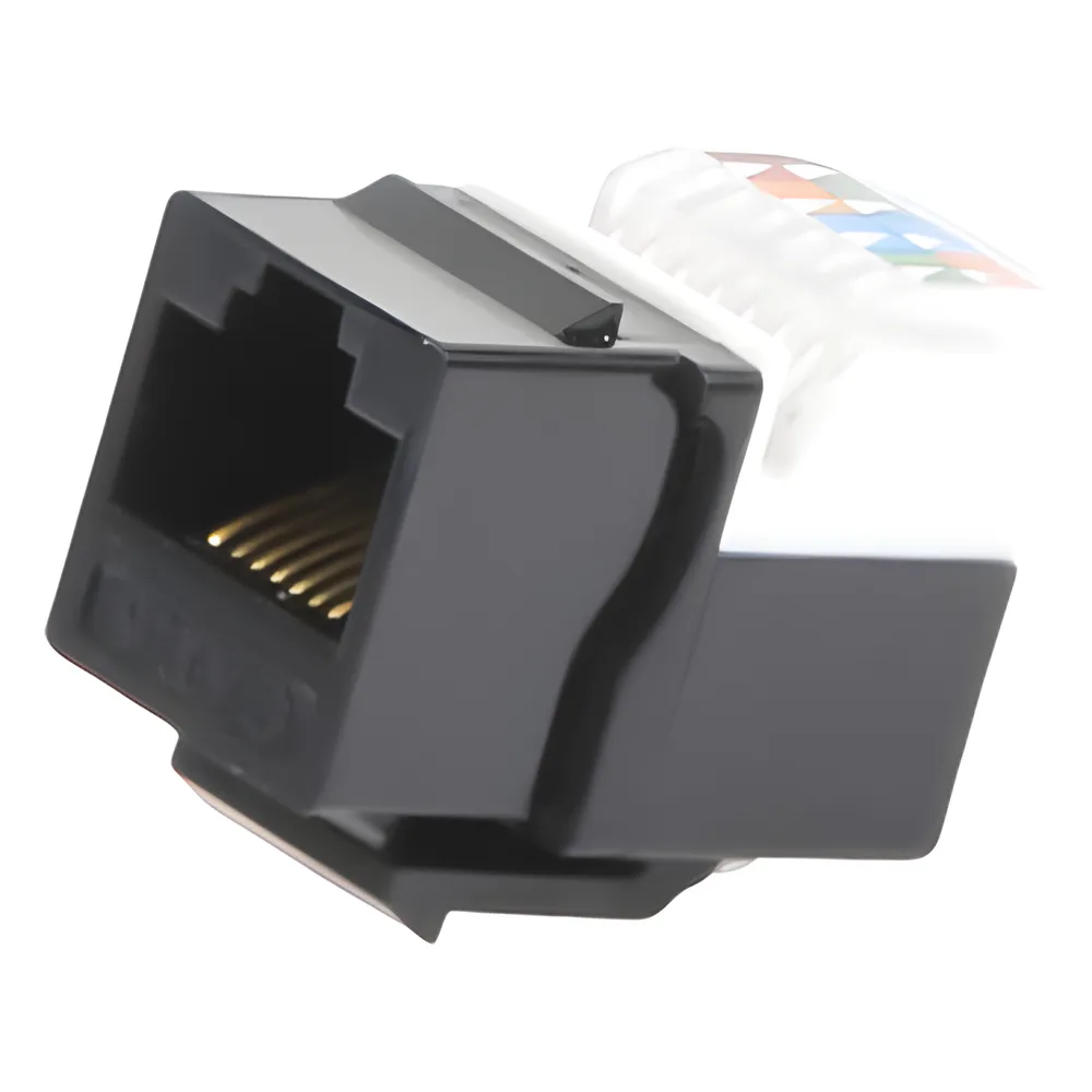 Módulo Jack Cat6 sin herramienta (toolless) keystone - Color Negro – vista 4