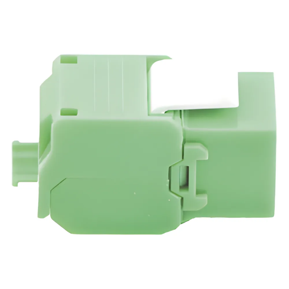 Módulo Jack Keystone Cat5e (Toolless), con Terminación en Ángulo 180 - Color Verde, Compatible con Faceplate y Patchpanel Linkedpro – vista 3