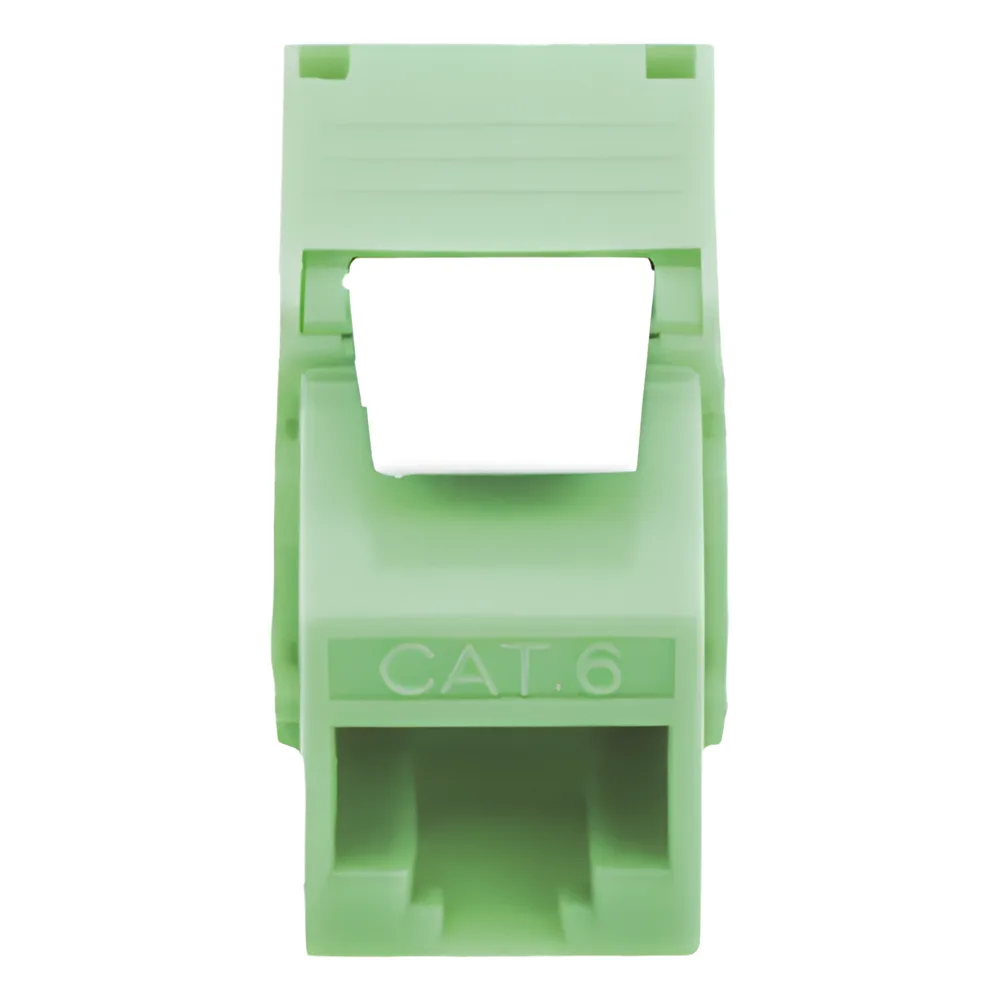 Módulo Jack Keystone Cat5e (Toolless), con Terminación en Ángulo 180 - Color Verde, Compatible con Faceplate y Patchpanel Linkedpro – vista 4
