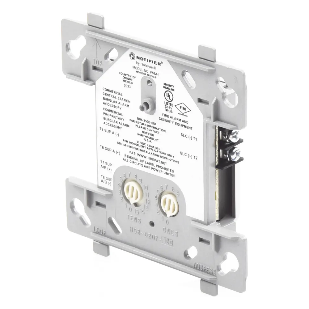 Módulo monitor direccionable para dispositivos de contacto normalmente abierto, compatible con FlashScan® y CLIP – vista 2