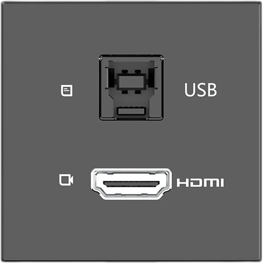 Módulo Pasivo | HDMI + USB Passthrough | 4K@60 (4:4:4) | USB 3.2 Gen 2 10Gbps | Graphite Black