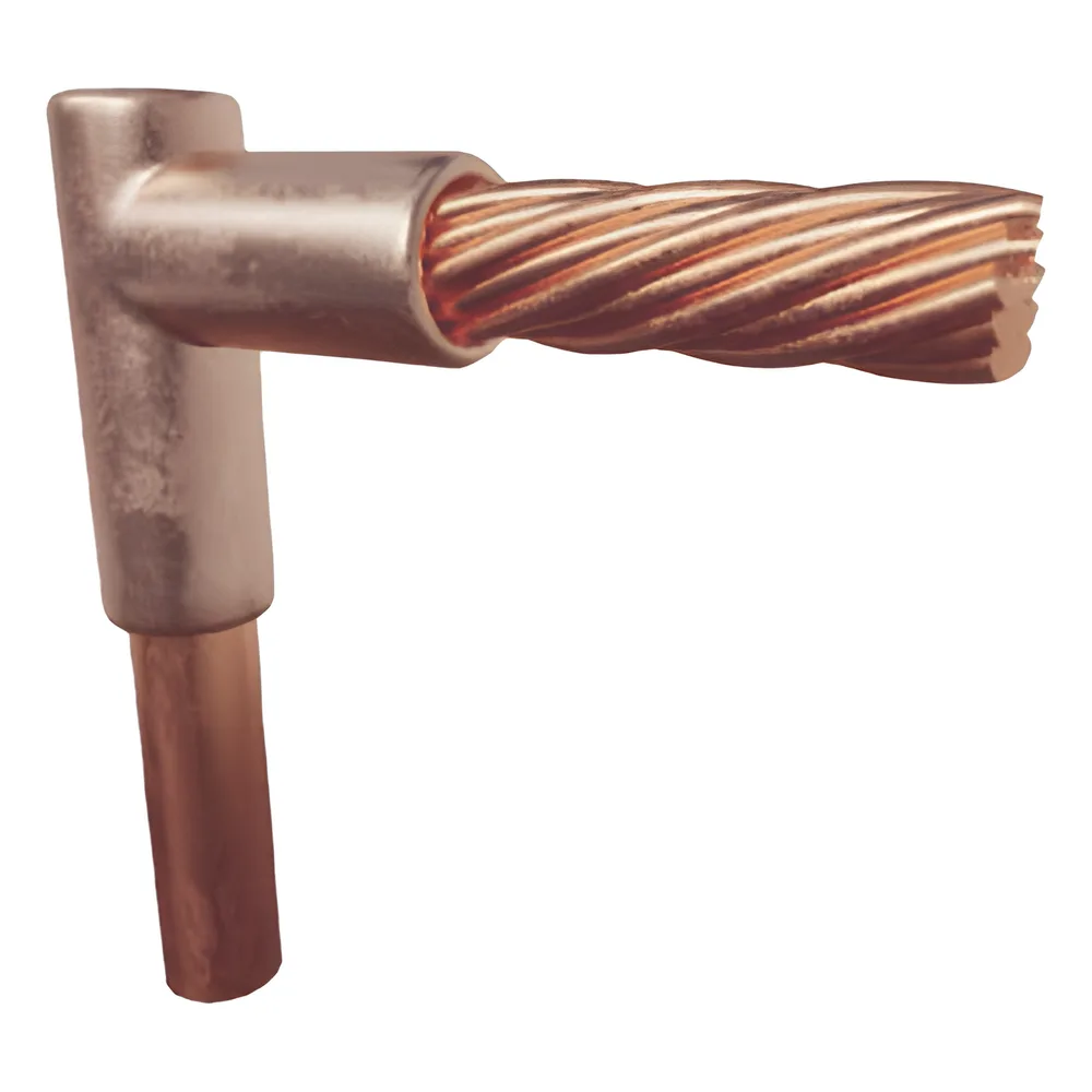 Molde para Soldadura Exotermica Tipo L, tope varilla 5/8 In a Cable 4 Awg