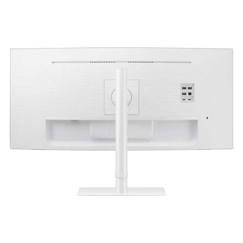 Monitor Curvo 34" Color Blanco / Aspecto 21:9 / Resolucion 3440 x 1440 / Frecuencia 100Hz / Entradas de Video HDMI / DisplayPort / Compatible VESA 100x100 / bocinas integradas – vista 3
