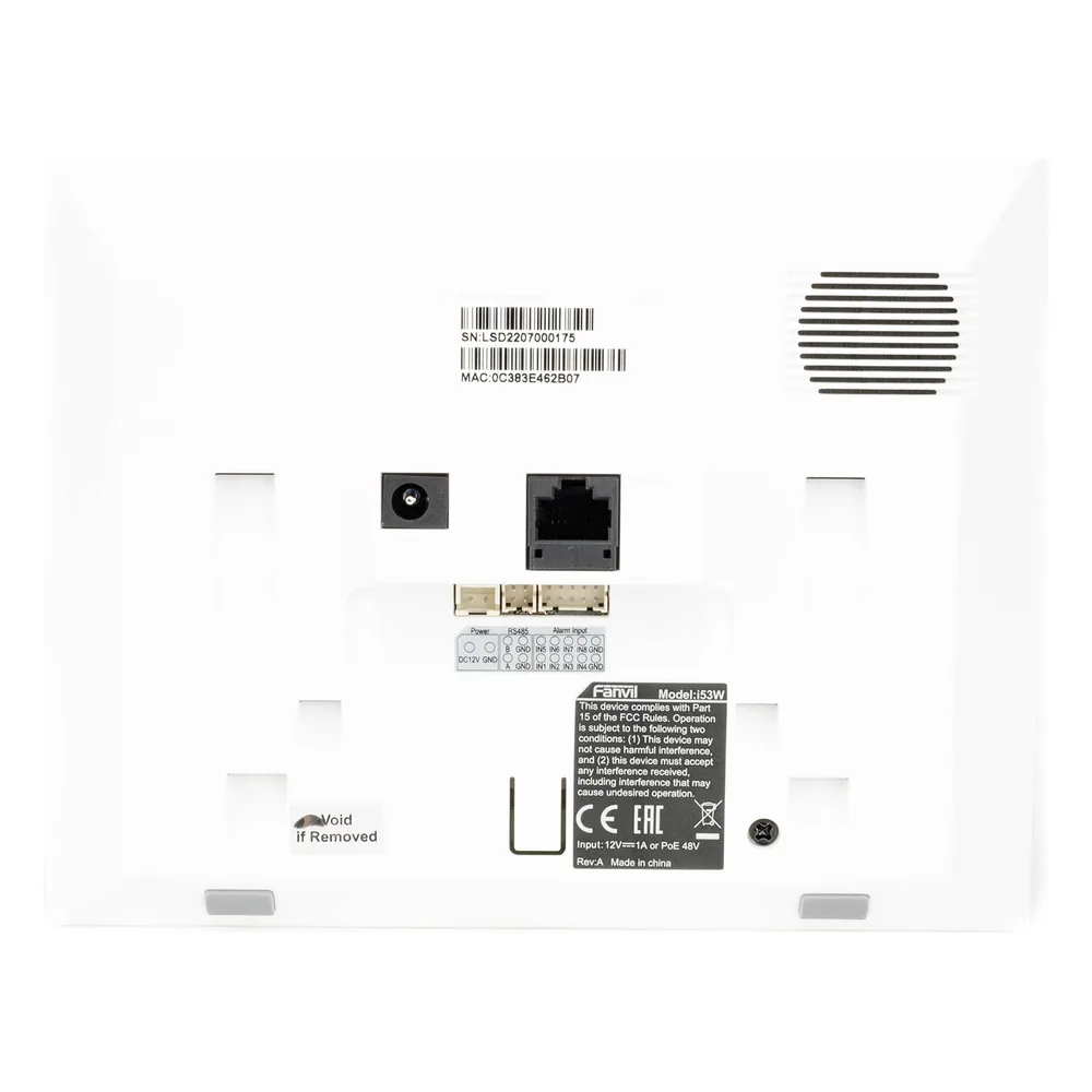 Monitor IP/SIP para interior, Wi-Fi, pantalla táctil de 7", audio de 2 vías, PoE, 8 interfaces de entrada de alarma. – vista 6