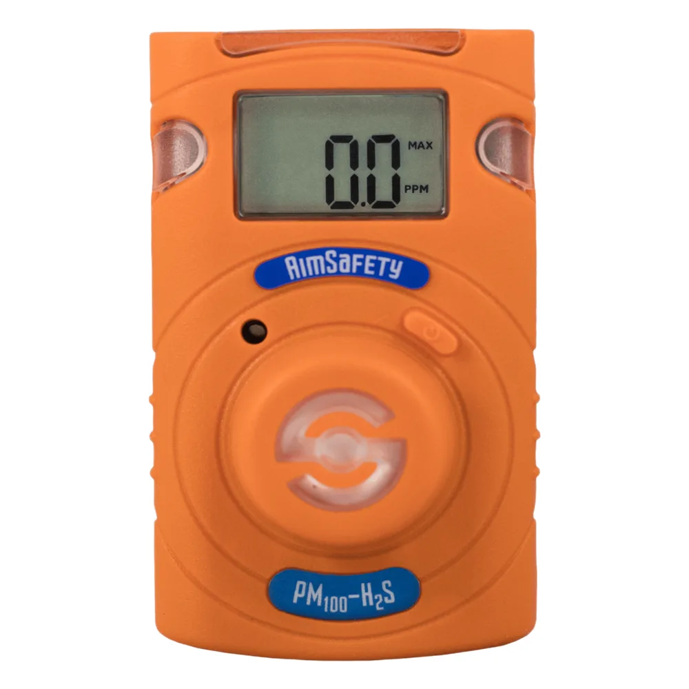 Monitor Personal de Gas H2S / Detección 0-100 ppm / Resolución 0.1 ppm / Alarma Triple 90 dB / 2 Años Sin Mantenimiento / IP67 / UL-913 ATEX IECEx