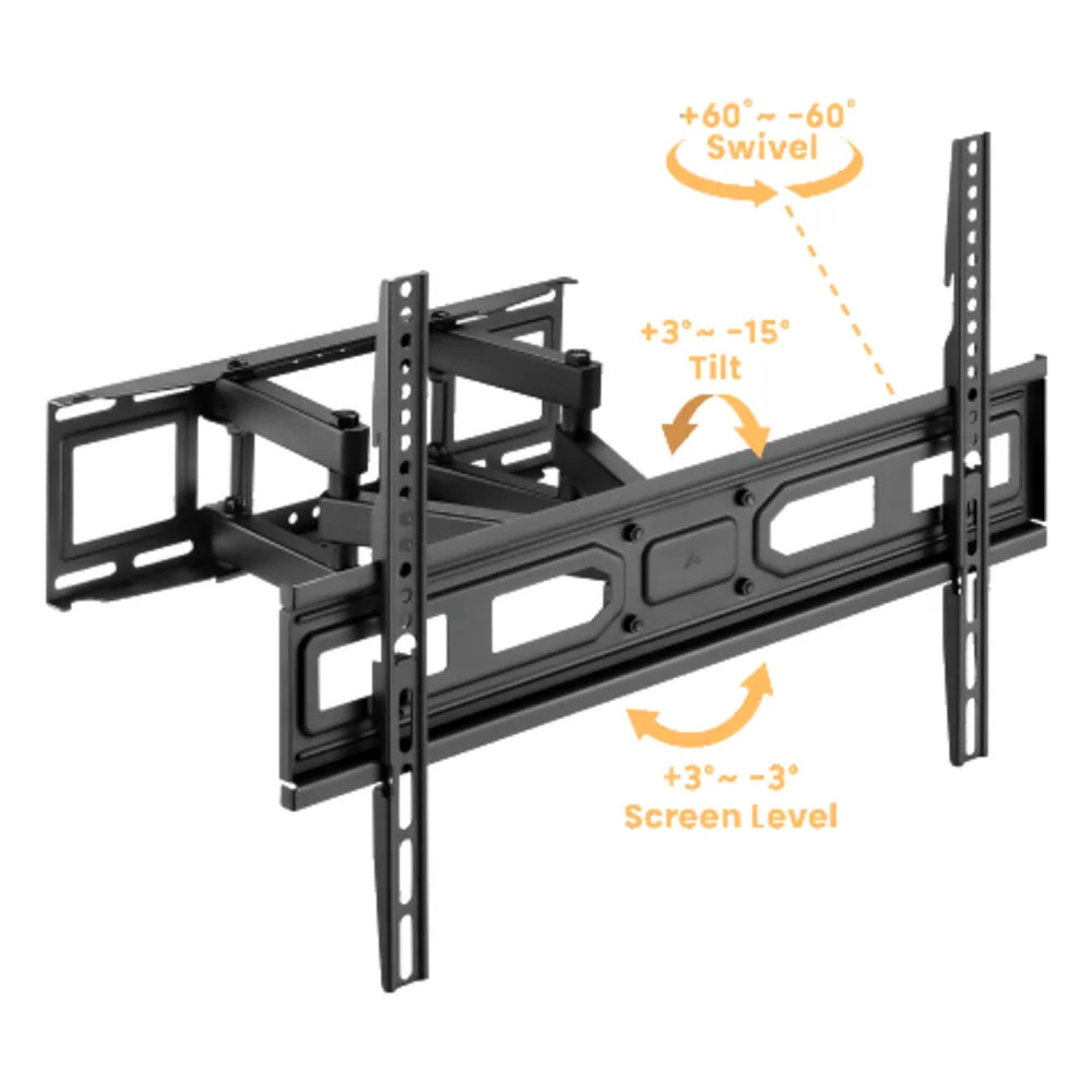 Montaje de Pared Universal Articulado para Monitores de 37 a 80" | Carga Máxima 40 Kg | Vesa  100 x 100 a 600 x 400| Fabricado en Acero – vista 2