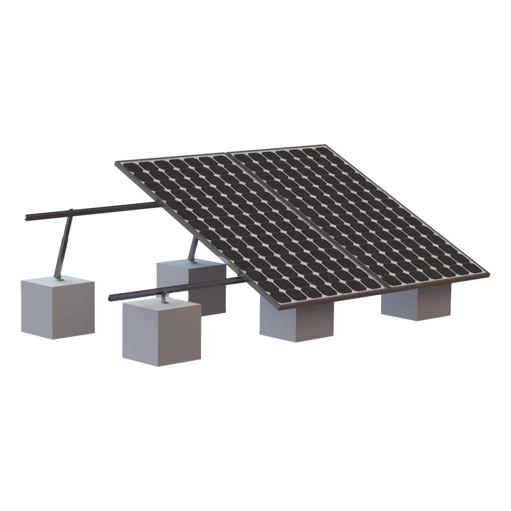 Montaje para 3 Panel Solar, Riel "8" de 4050mm para Módulos con Espesor de 35mm, Velocidad de Viento Máx. 136km/h (20° a 45°) – vista 2