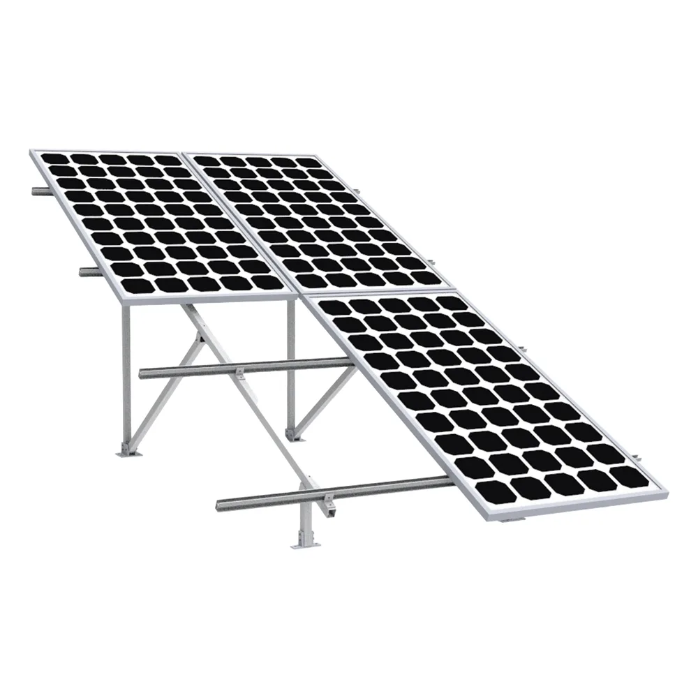 Montaje para Panel Solar 2X2, Riel 5 de 2700mm para Módulos con Espesor de 30-35mm, Vel. de Viento Máx. 136km/h – vista 3
