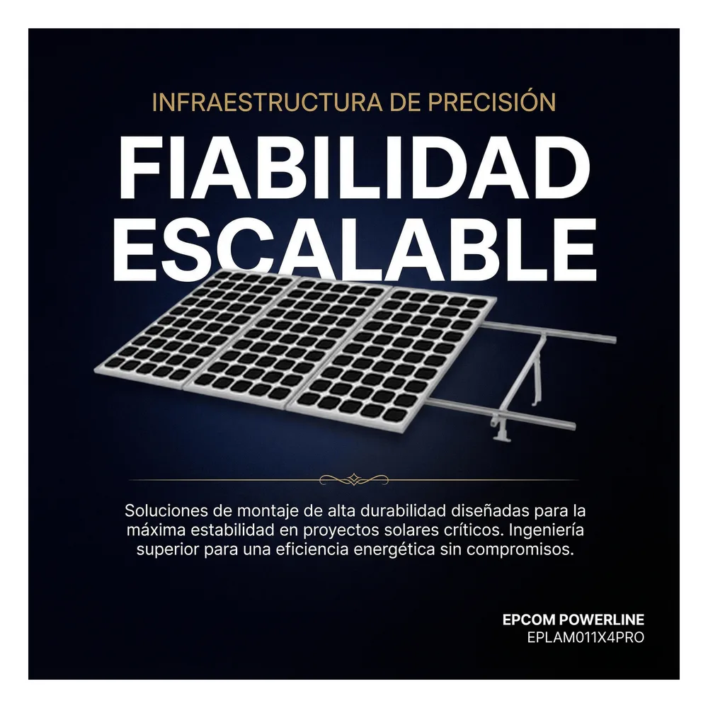 Montaje para Panel Solar, Riel "5" de 4400mm para Módulos con Espesor de 35mm, Velocidad de Viento Máx. 190km/h – vista 4