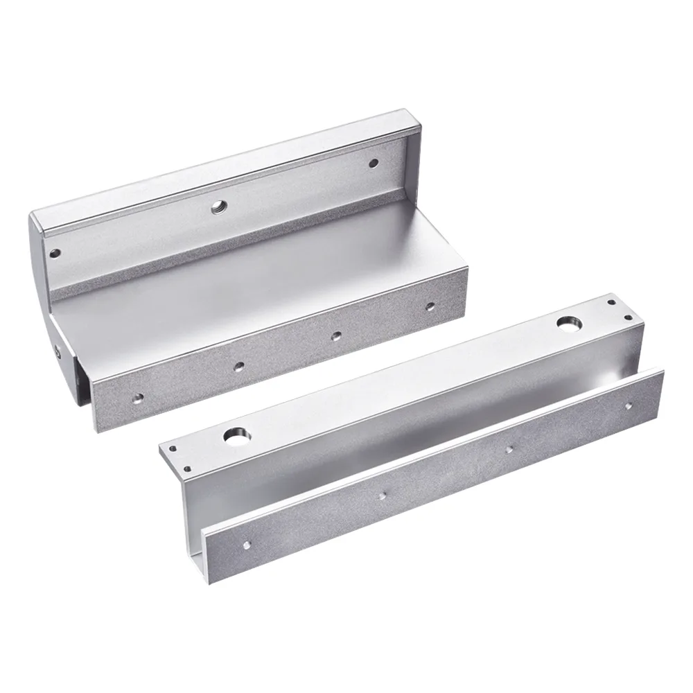 Montajes en U para puertas de Solo Cristal ( puerta y marco) para uso con Chapa Magnética MAG600NLED y MAG600NTLED