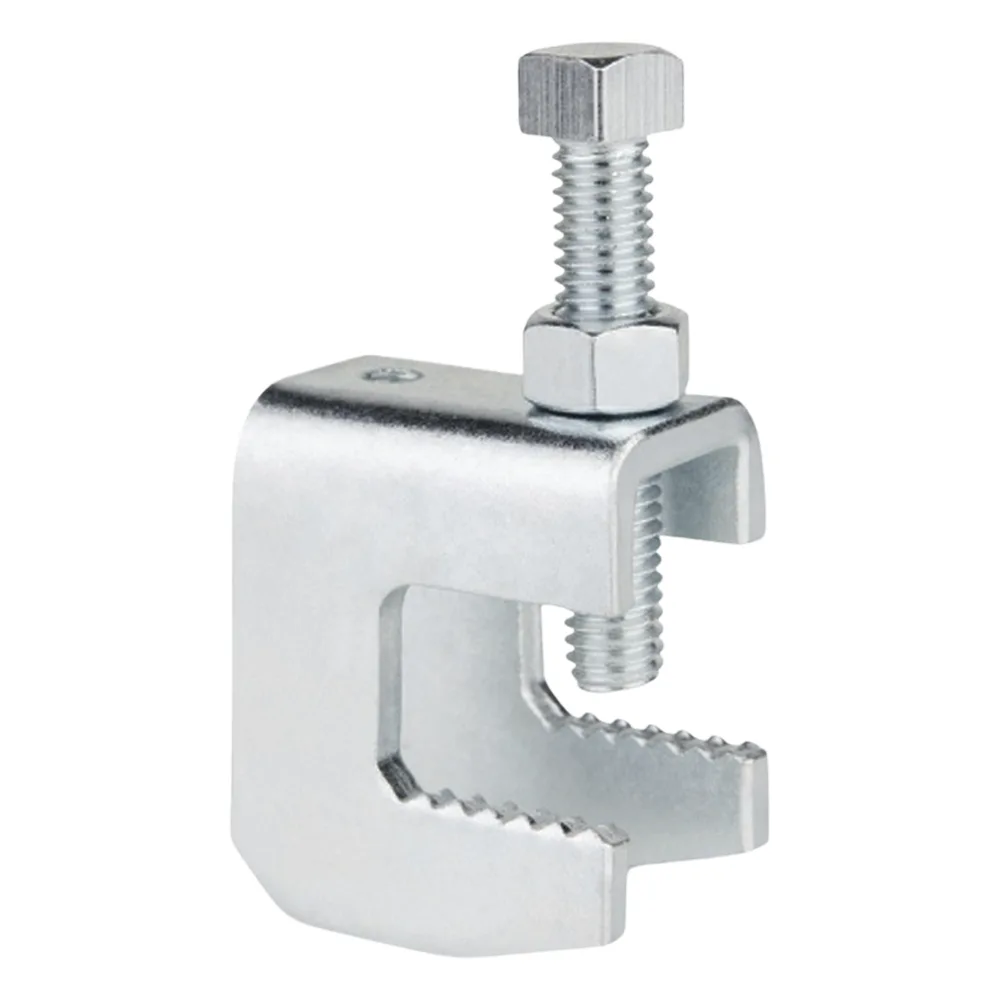 Mordaza de Acero Fija barras de 1 1/4", para varilla roscada de 3/8".