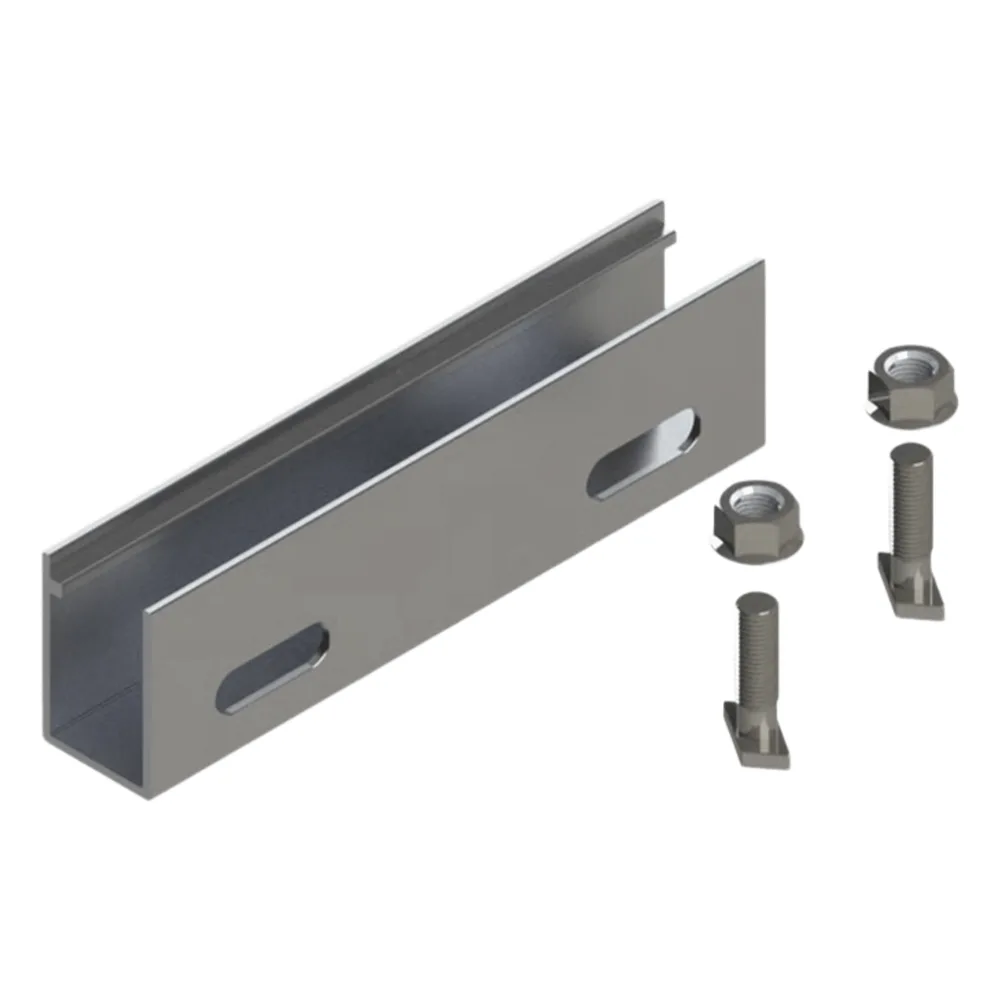 N Connector / Cople de Aluminio para N Rail 4.72 / Acero Inoxidable /