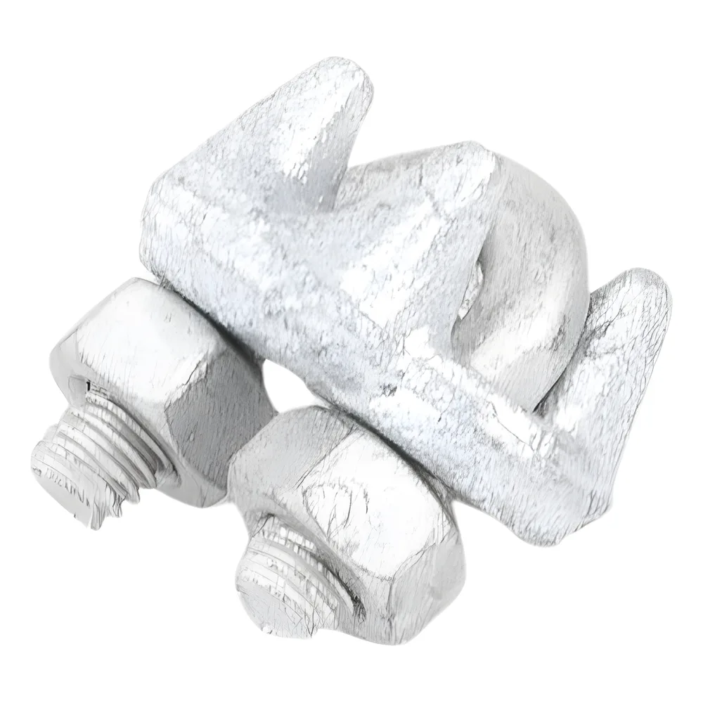 Nudo/ Perro/ Abrazadera Acero Forjado para Cable de 1/4" Galv. por Inmersión en Caliente. – vista 2