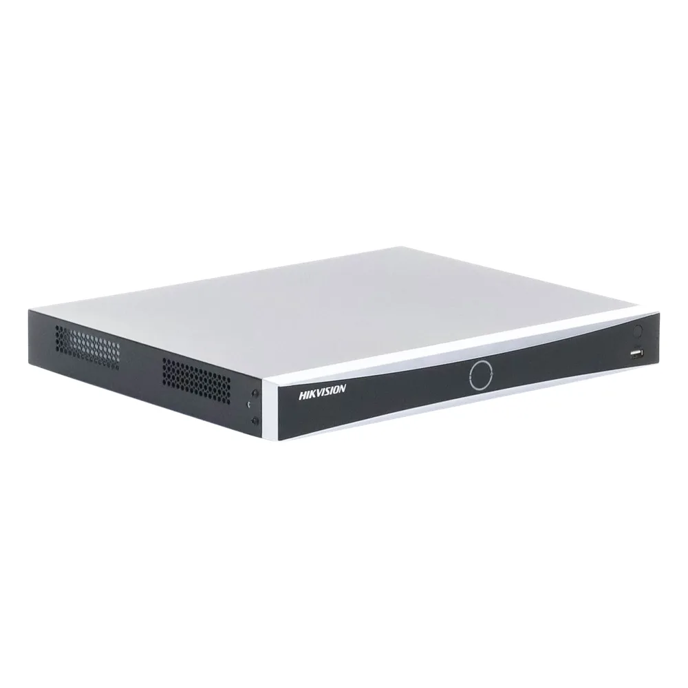 NVR 12 Megapixel (4K) / 16 Canales IP / 16 Puertos PoE+ / Reconocimiento Facial / AcuSense (Evita Falsas Alarmas) / 2 Bahías de Disco Duro / Switch PoE 300 mts / HDMI en 4K / Alarmas I/O / 300 Metros PoE Modo Extendido – vista 5