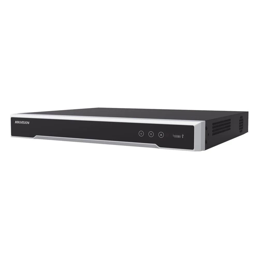 NVR 8 Megapixel (4K) (Compatible con Cámaras ACUSENSE) / 16 canales IP / 16 Puertos PoE+ / 2 Bahías de Disco Duro / Salida de Vídeo en 4K / 300 Metros PoE Modo Extendido