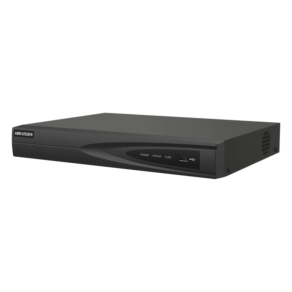 NVR 8 Megapixel (4K) (Compatible con Cámaras ACUSENSE) / 8 canales IP / 8 Puertos PoE+ / 1 Bahía de Disco Duro / Salida de Vídeo en 4K / 300 Metros PoE Modo Extendido