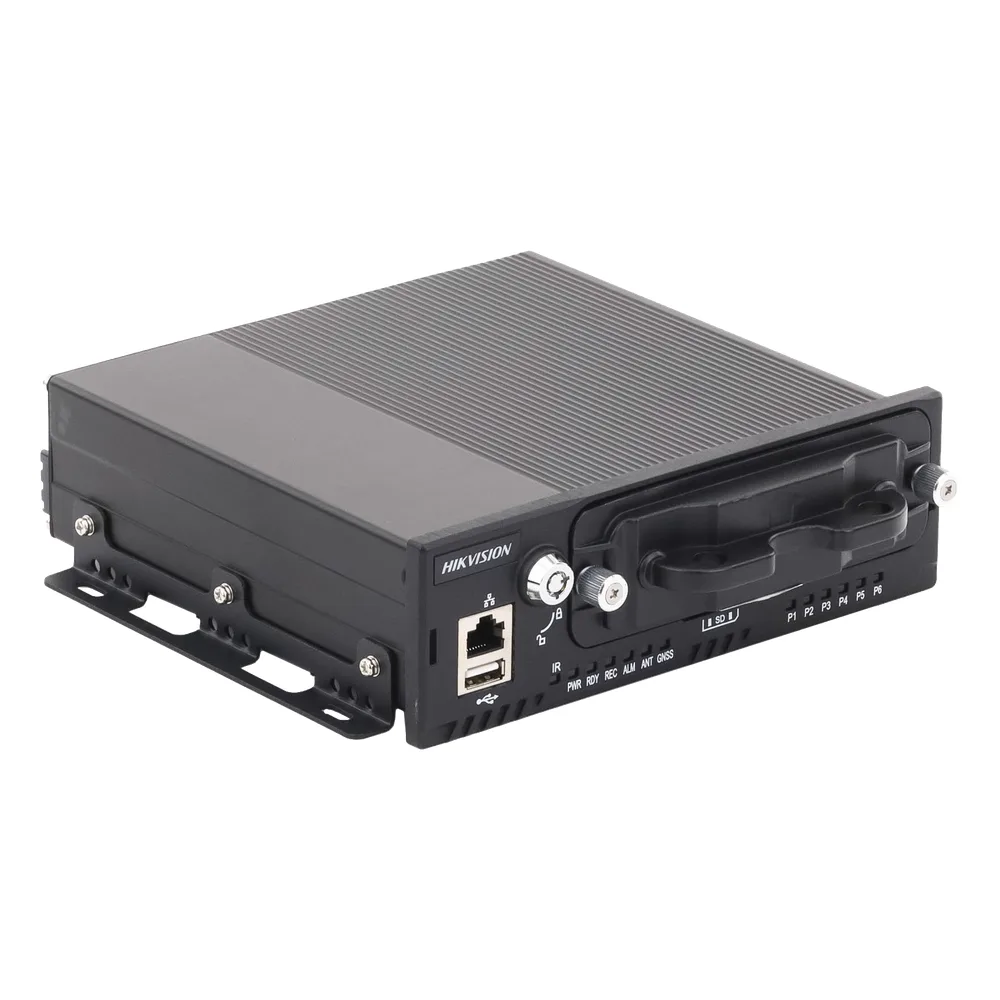 NVR Móvil Vehicular de 8 Canales / 4 PoE + 4 vía Switch / 2 Megapixel / H.265 / GPS + Sensor G / 2 Bahías HDD / RJ45 / Aluminio Industrial – vista 3