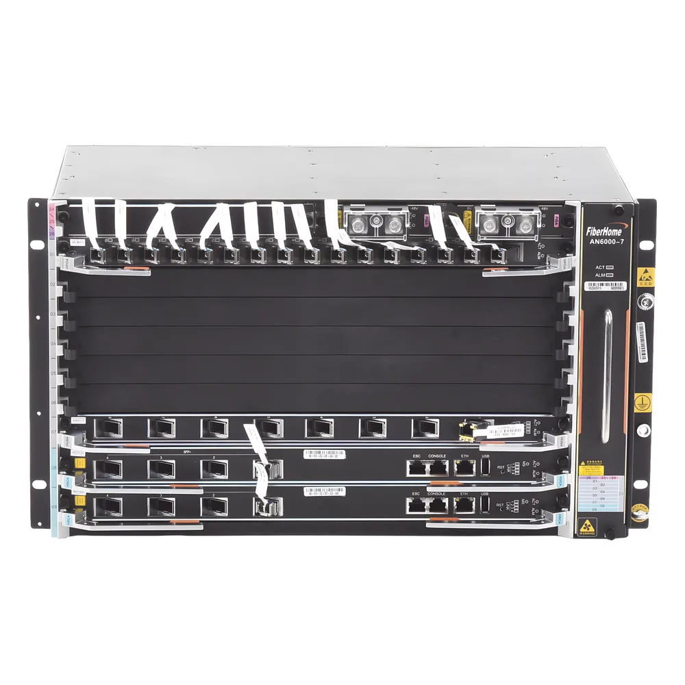 OLT Carrier Class Modular GPON, 6 Ranuras de Servicio, Incluye 1 Tarjeta de Servicio 16 puertos GPON, crecimiento hasta 96 puertos GPON, 6 UR, Gestión por UNM2000, CLI, (Incluye Instalación de software UNM2000) – vista 2