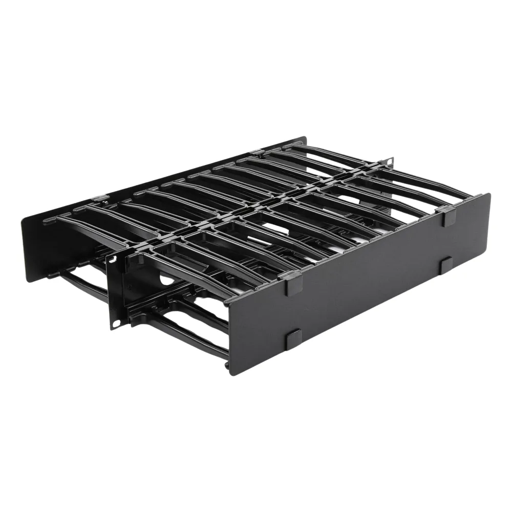 Organizador de Cable Horizontal RouteIT, Doble, Para Rack de 19in, 6in de profundidad, 2UR – vista 5