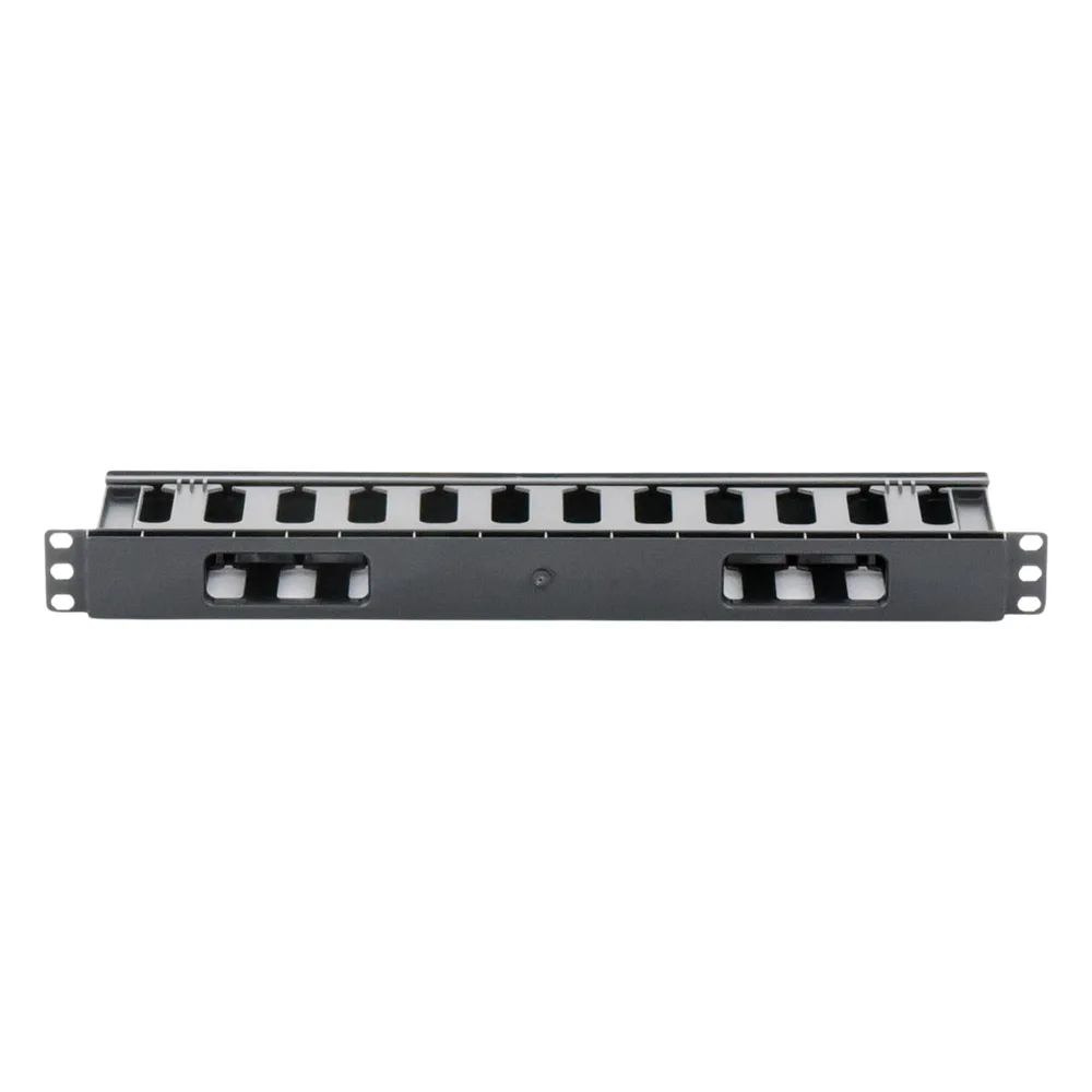Organizador de Cables Horizontal de 1U para Rack de 19", Fabricado en Polímero Resistente a Deformaciones y Rayones – vista 2