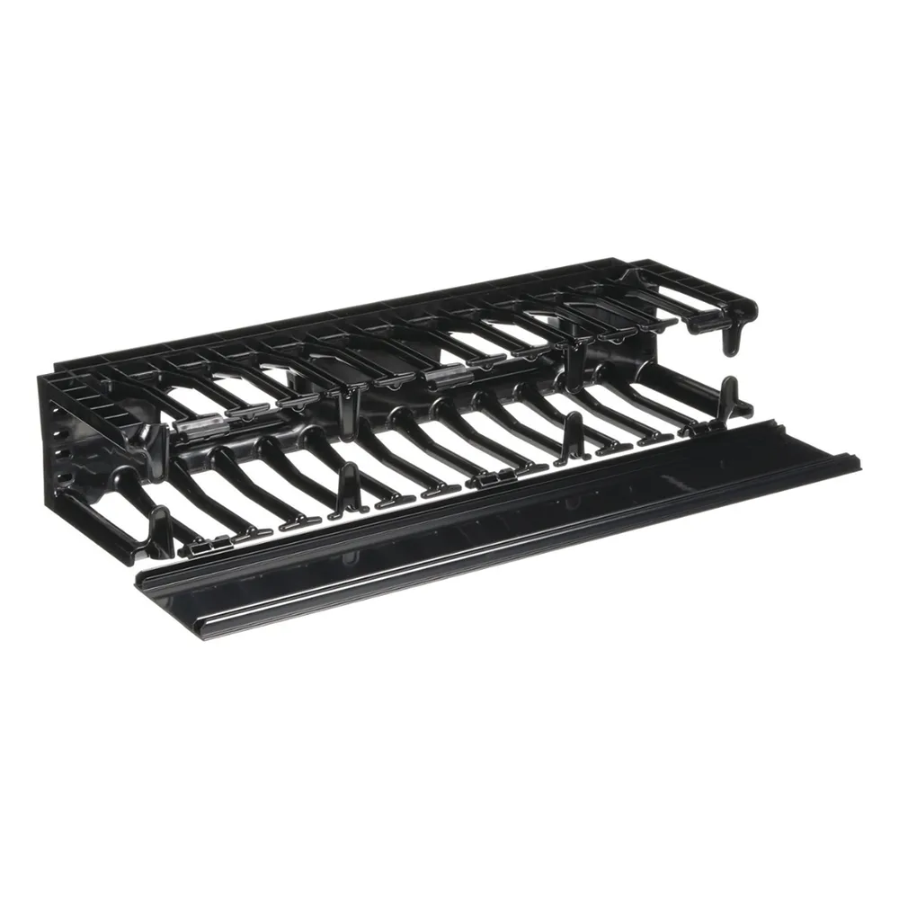 Organizador de Cables Horizontal NetManager de Alta Densidad, Sencillo (Solo Frontal), Para Rack de 19in, 2UR – vista 2