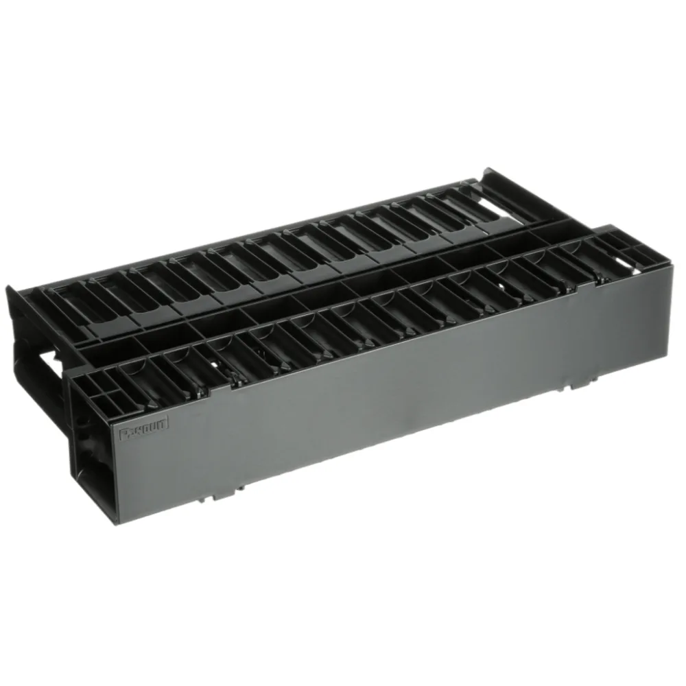 Organizador de Cables Horizontal NetManager, Doble (Frontal y Posterior), Para Rack de 19in, 2UR