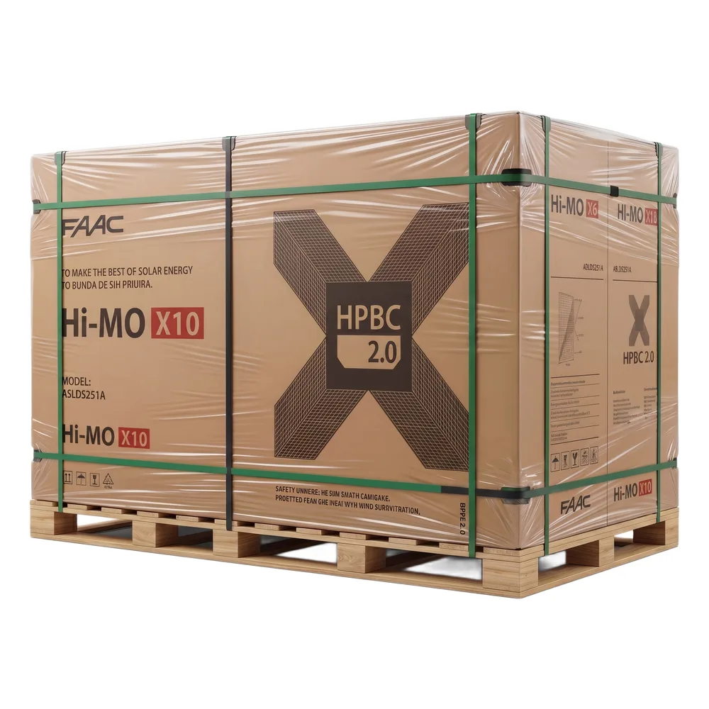 Pallet con 36 Módulo Solar LR760HVHL540M HI-MO X10 LIGHT DESIGN, 540 W, 44.88 Vcc, HPBC 2.0