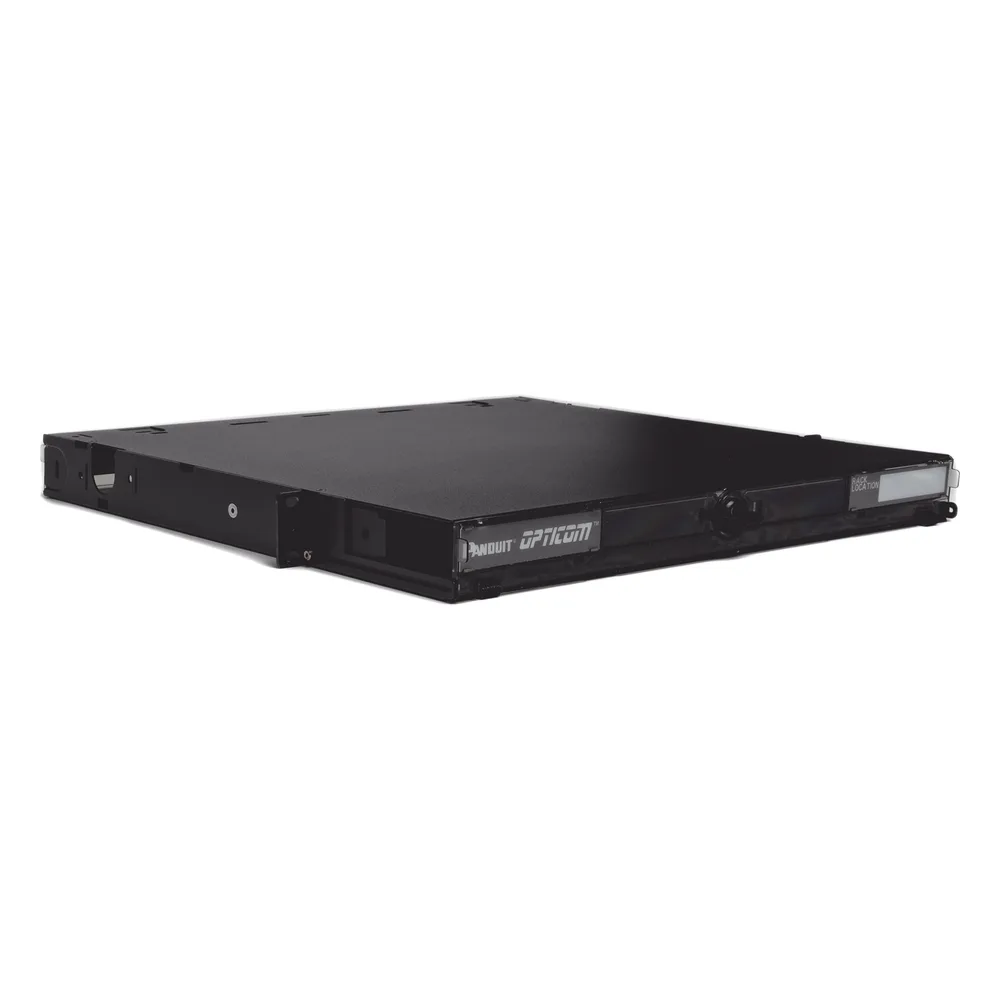 Panel de Distribución de Fibra Óptica, Acepta 4 Placas FAP o FMP, Bandeja Deslizable e Inclinable Hacia Abajo, Hasta 96 Fibras, Color Negro, 1UR – vista 4