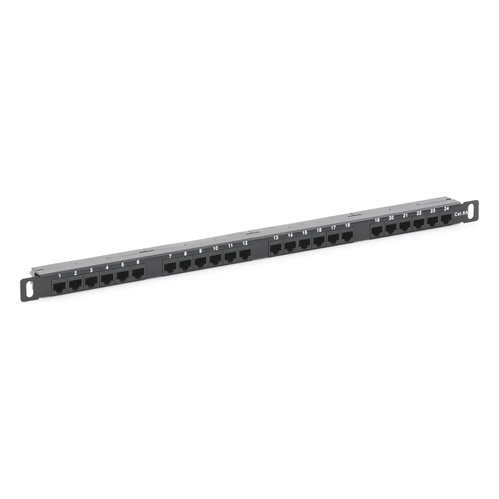 Panel de Parcheo de Impacto (110) sin Blindaje de 24 Puertos Cat6A – vista 4