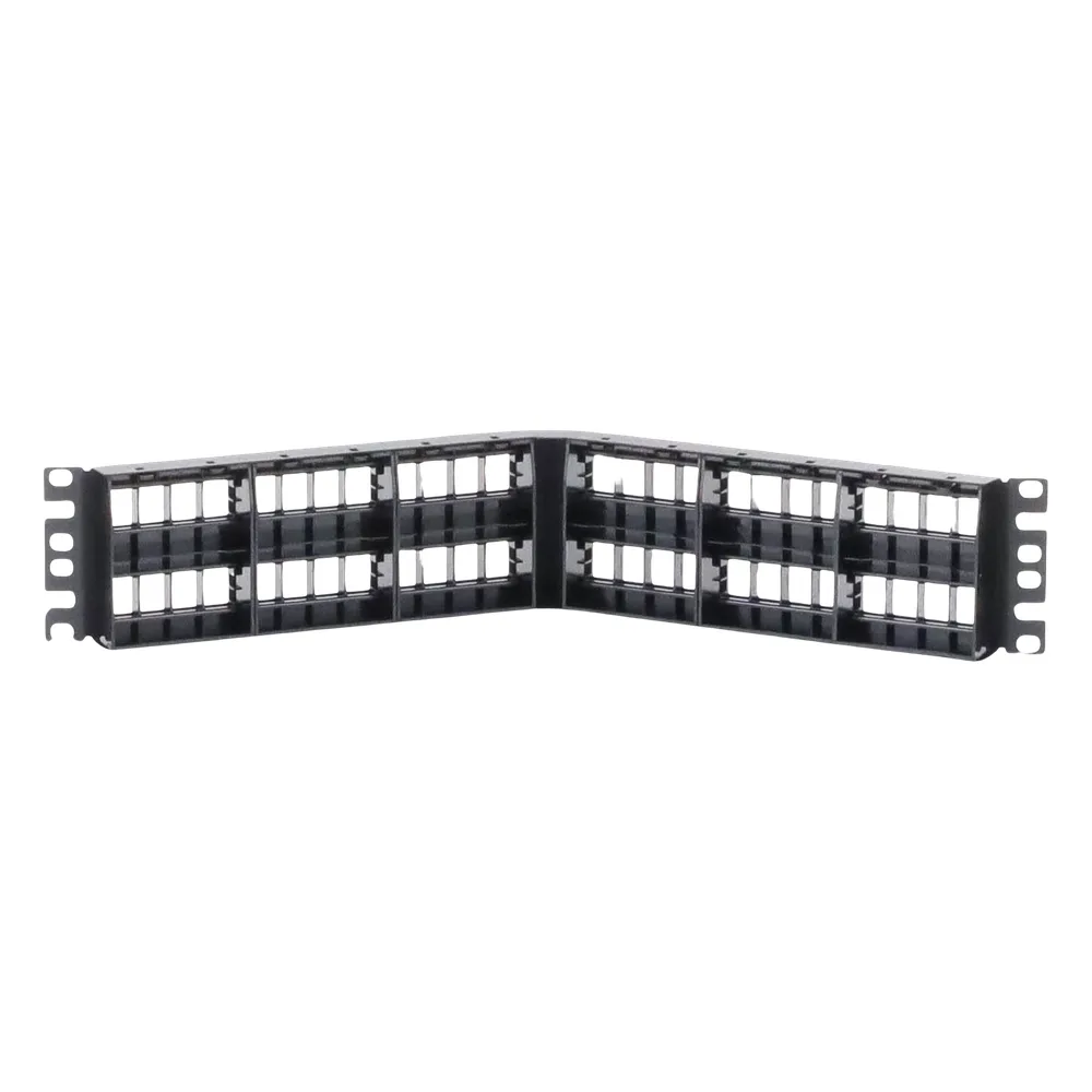 Panel de Parcheo Modular Keystone (Sin Conectores), Angulado, de 48 Puertos, 2UR – vista 4