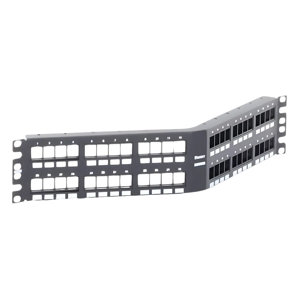 Panel de Parcheo Modular Keystone (Sin Conectores), Angulado, de 48 Puertos, 2UR – vista 5