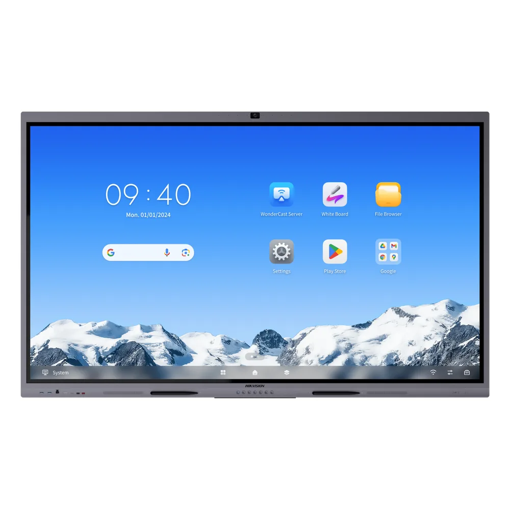 Pantalla Interactiva Touch de 65" Android 16 / Asistentes IA / Google Suite Preinstalado con Certificación EDLA / Cámara Web 8 MP / Resolución 4K / Bocinas Integradas / Entradas HDMI y VGA / Incluye 2 Lápices para Escribir
