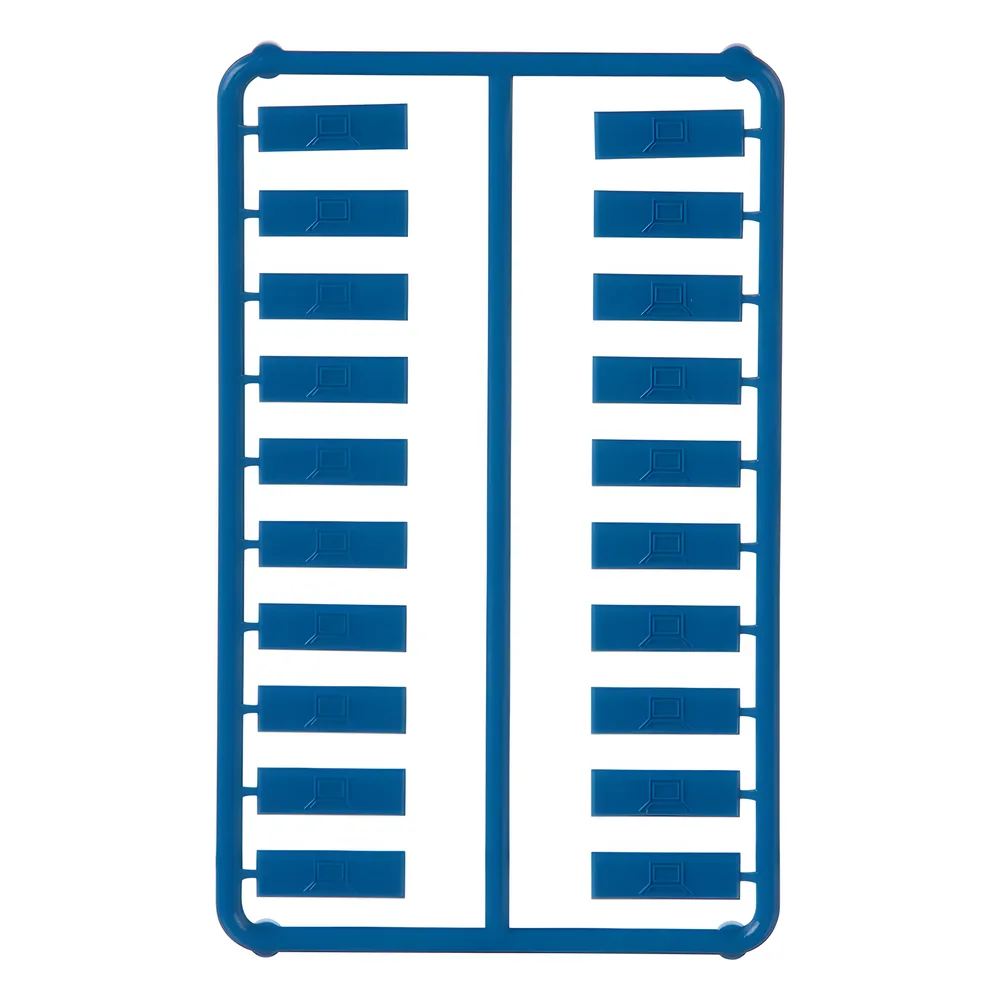 Paquete de 100 Iconos de Datos de Instalación a Presión, Para Jacks Mini-Com de Panduit, De Plástico, Color Azul – vista 2