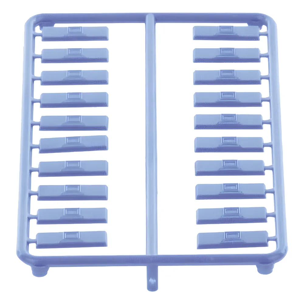 Paquete de 100 Iconos de Datos de Instalación a Presión, Para Jacks Mini-Com de Panduit, De Plástico, Color Azul – vista 4