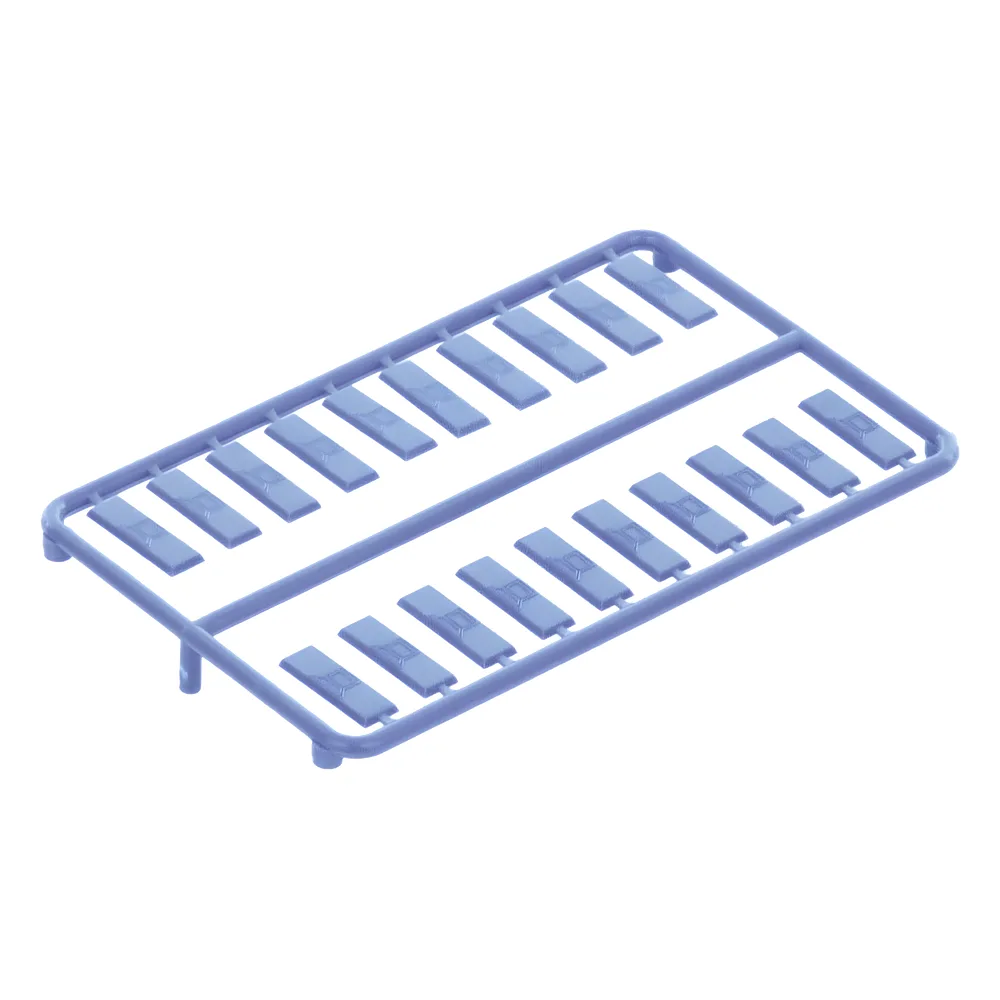 Paquete de 100 Iconos de Datos de Instalación a Presión, Para Jacks Mini-Com de Panduit, De Plástico, Color Azul – vista 5