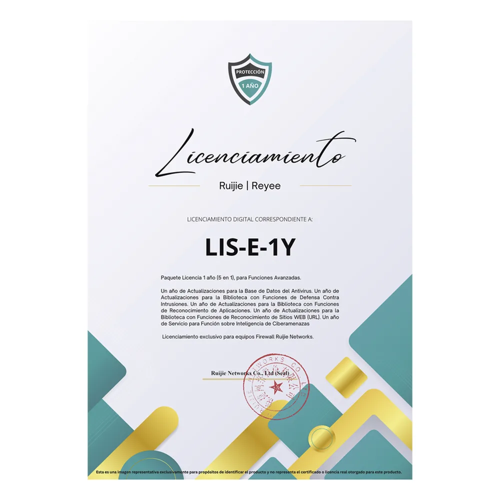 Paquete Licencia 1 año  (5 en 1), para Funciones Avanzadas Firewall modelo Z5100 series
