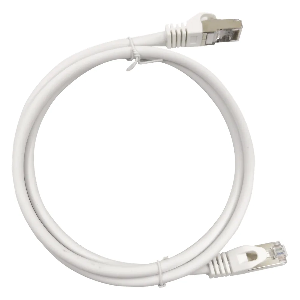 Patch Cord Cat6A 10G Blindado 2 Metros (6.56 Pies) Blanco