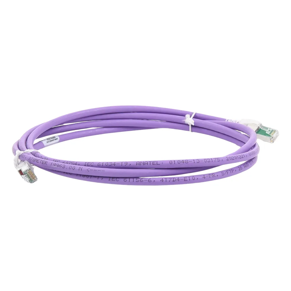Patch Cord Z-MAX Cat6A S/FTP, CM/LS0H, 2.13 Metros (7 Pies), Color Violeta, Versión Bulk – vista 4