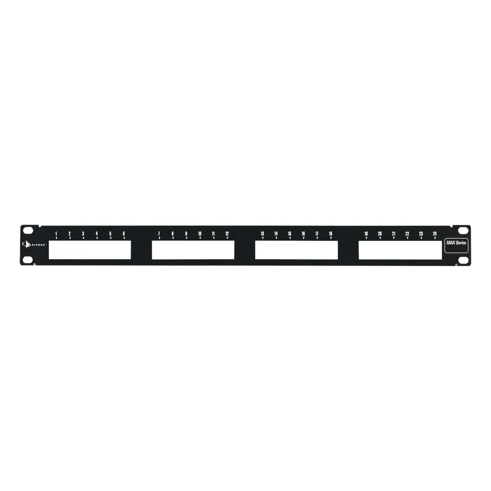Patch Panel MAX Modular (Vacío), de 24 Puertos, Plano, 1UR