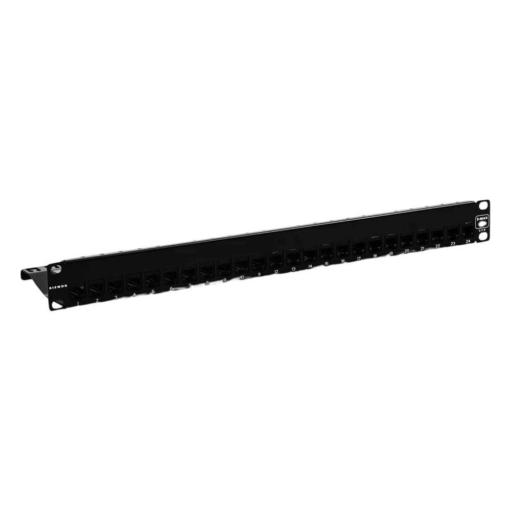 Patch Panel Z-Max, de 24 Puertos, Modular (Vacío), Plano, 1UR – vista 3