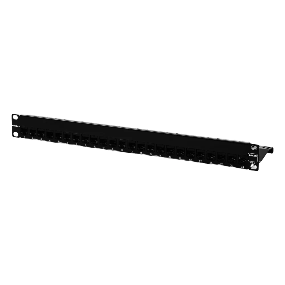 Patch Panel Z-Max, de 24 Puertos, Modular (Vacío), Plano, 1UR – vista 5