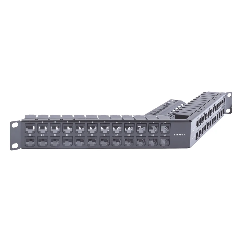 Patch Panel Z-MAX de 48 Puertos, Blindado, Modular (Vacío), Angulado, 1UR – vista 2