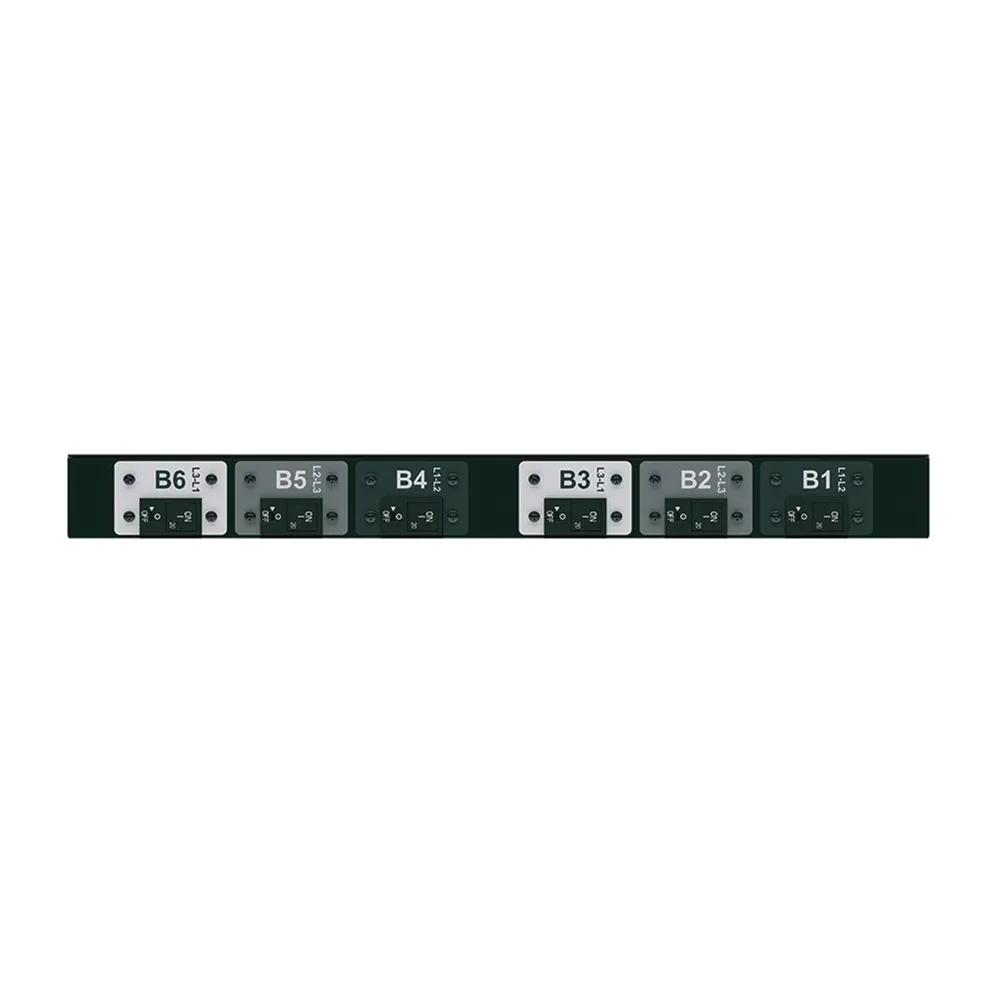 PDU Básico para Distribución de Energía, Plug de Entrada Trifásico CS8365C, Con 6 Contactos C19, Instalación Horizontal de 19in, 1UR, 50 Amp, 208 Vca – vista 4