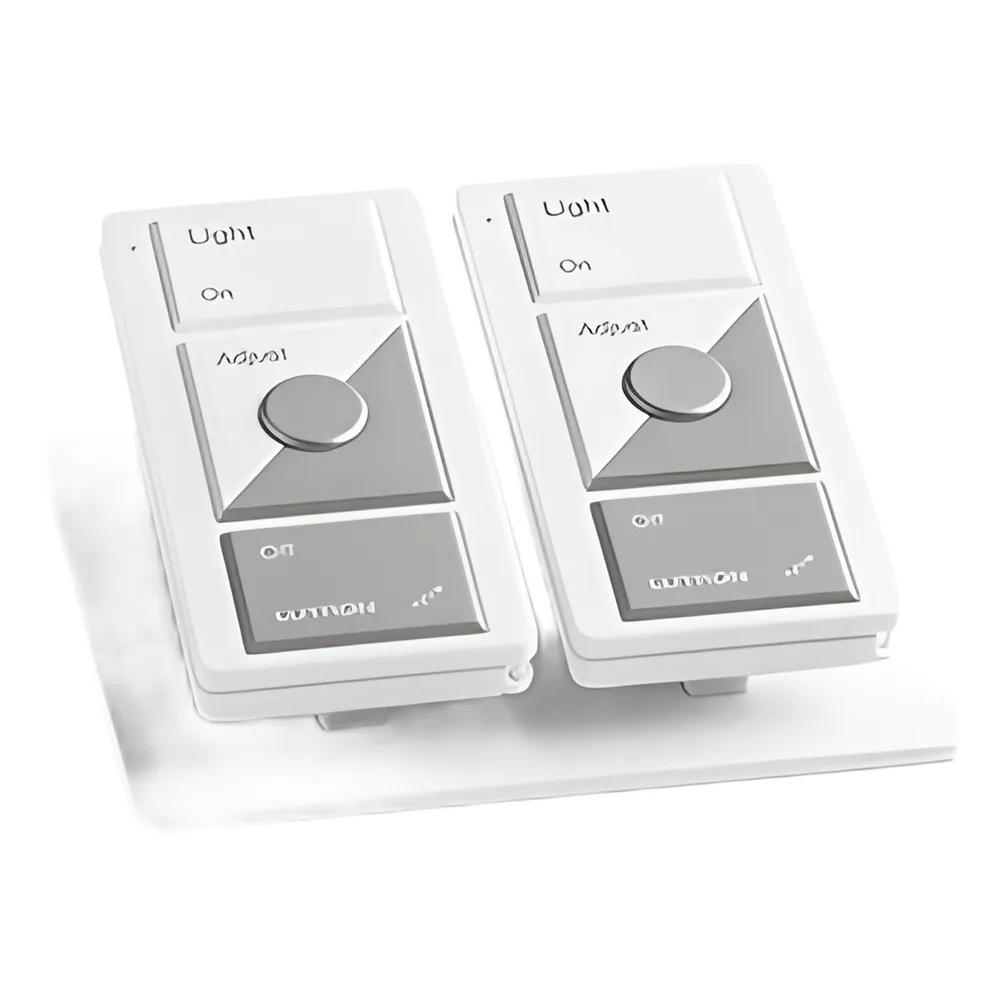 Pedestal de mesa para dos controles Pico, base antideslizante con peso, color blanco, para sistemas de iluminación y persianas Lutron